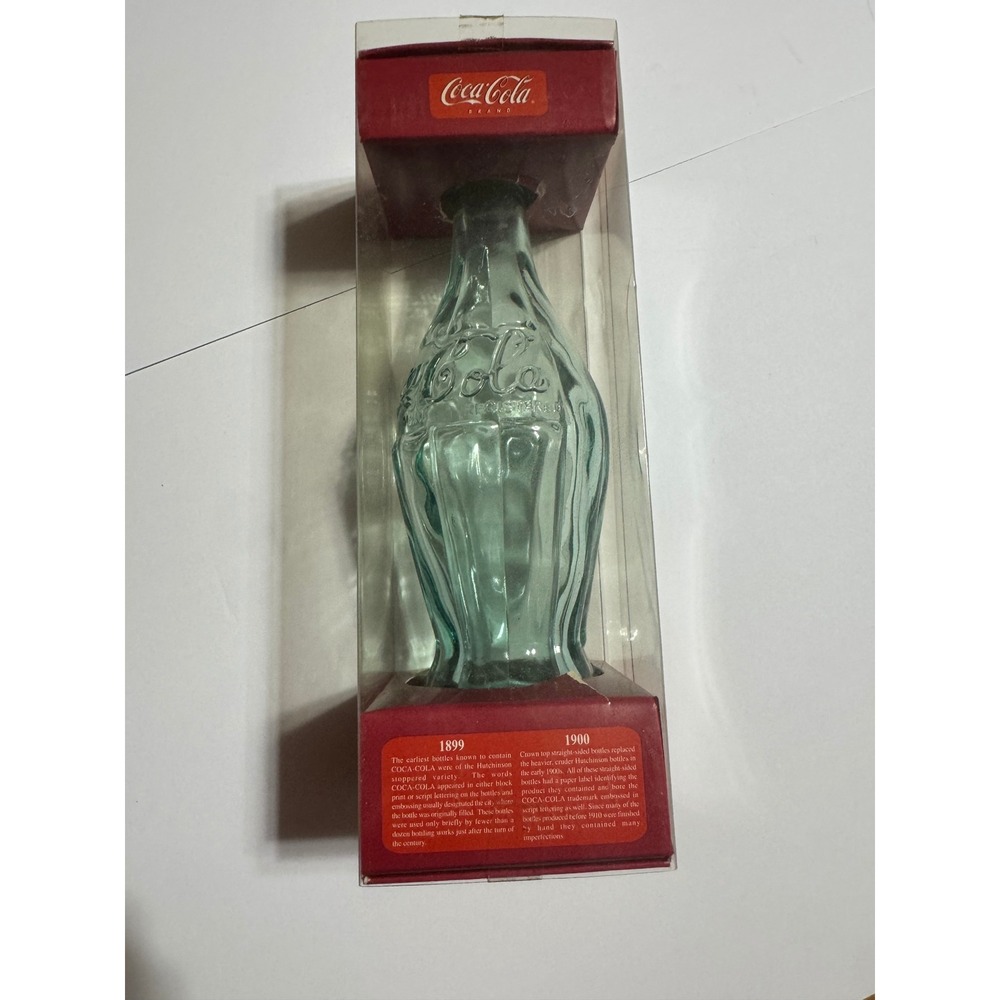 Coca-Cola Brand Evolution Bottle Vintage Glass Replica Georgia Green 9012-01